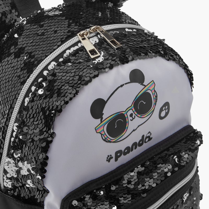 ICON Panda Print Sequinned Backpack for Kids - Image 5